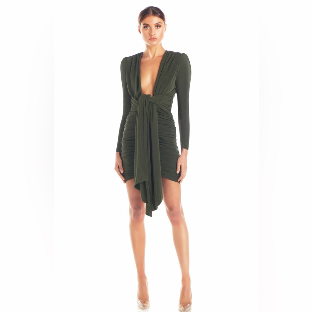 Misha Collection Paola Dress in Khaki